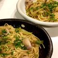 7pockets's cooksnap of when they made 鶏肉と葱のあっさり梅バタースパゲティー.