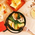 はぐれメタル30's cooksnap of when they made 新じゃが新玉ねぎ菜の花のツナアヒージョ.