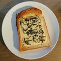 うきょたろう's cooksnap of when they made 朝食☆うま～塩昆布とネギのチーズトースト.