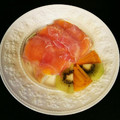 msgnb120's cooksnap of when they made 柿と生ハムとチーズのトースト.