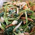 ピーナツ11's cooksnap of when they made 生姜の香り♪三つ葉の胡麻味噌マヨサラダ.