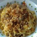 かるぼスパ's cooksnap of when they made 旨すぎる～！豚ひき肉とごまのピリ辛パスタ.