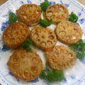 しのばぁたん's cooksnap of when they made 甘辛たれのれんこんのはさみ焼き♡.