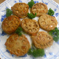 しのばぁたん's cooksnap of when they made 甘辛たれのれんこんのはさみ焼き♡.