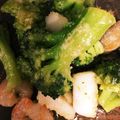LEIKANA's cooksnap of when they made エビとブロッコリーのペペロン風マヨ炒め.