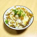 ＊実月＊'s cooksnap of when they made 焦がしネギとしらすとたくあんの混ぜご飯♡.