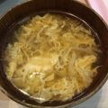 菜鳳子's cooksnap of when they made 簡単！ふわふわたまごスープ.