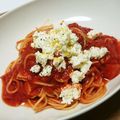 イケメグ's cooksnap of when they made トマトとブルサンチーズのパスタ.