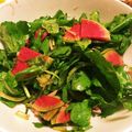 でらこ's cooksnap of when they made 甘くてピリ辛♪紅芯大根とルッコラのサラダ.