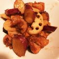 Dash1828's cooksnap of when they made れんこん・さつまいも・鶏肉の甘酢炒め.
