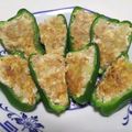 クックLIB7A7☆'s cooksnap of when they made ふわふわヘルシー♡ピーマンのツナ豆腐詰め.