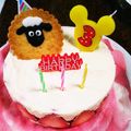 腹ペコかなちゃん's cooksnap of when they made 1歳 卵なしレアチーズの誕生日ケーキ.