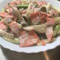 CHICHI☆PAY's cooksnap of when they made サーモンとアスパラのクリームパスタ.
