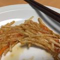 小栗色's cooksnap of when they made にんじん＆ごぼうの甘辛揚げ.