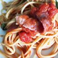 phoebe2019's cooksnap of when they made シンプル☆ベーコン＆トマトソースパスタ.