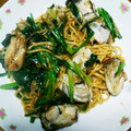 居酒屋ちー♡'s cooksnap of when they made 牡蠣のほうれん草とねぎの焼きそば♪.