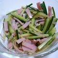 gogocha's cooksnap of when they made ハムときゅうりのさっぱり和え.