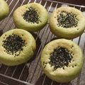 happyʕ•ᴥ•ʔ's cooksnap of when they made 抹茶の平焼きあんぱん♡.