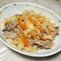 けのはえたさかな's cooksnap of when they made 焼きうどん　すき焼き風味.