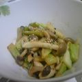 tomo7014's cooksnap of when they made しめじとブロッコリーの茎でオイマヨ炒め❤.
