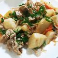 o^o^oayuayu's cooksnap of when they made お弁当にも◎長芋と豚バラの中華甘味噌炒め.