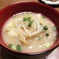 さっぱ先生's cooksnap of when they made もやし油揚げ味噌汁.