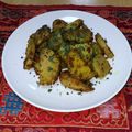 お餅丸's cooksnap of when they made さといものサブジ／里芋のスパイシーフライ.