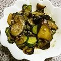 屋寿司's cooksnap of when they made きゅうりとなすの味噌炒め.