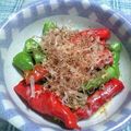 ☆sinnkuro★'s cooksnap of when they made ししとうのチーズかつお節のせ☆.