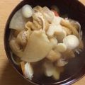 ルルルるか☆'s cooksnap of when they made ✿ちくわぶ入り根菜汁✿.