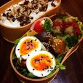 mayumao。's cooksnap of when they made ハムで巻いたョ！弁当♪おつまみ♪サラダ♪.