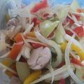 ふぁんたにゃん's cooksnap of when they made 鶏肉と夏野菜の黒酢マリネ.