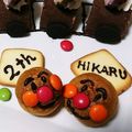 H♪RO★彡's cooksnap of when they made シュークリーム DE アンパンマン.