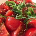 YLanson's cooksnap of when they made トマトだけ〜‼トマトわさびポン酢♥.