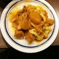 まれぃ's cooksnap of when they made 豚肉と大根とカリフラワーの煮物　味噌風味.