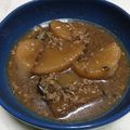 わたさな2016's cooksnap of when they made ガリバタ大根の味噌煮.
