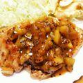ellie21's cooksnap of when they made 簡単夕食！ポークステーキ。キウイソース.
