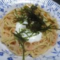ジョングレ's cooksnap of when they made 明太子と温泉卵のクリーミーパスタ.