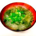 のんべぇヒロ's cooksnap of when they made 磯の香りたっぷり☆あおさ味噌汁.