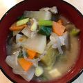 ちはるき27's cooksnap of when they made 野菜たっぷり　しんから温まる豚汁.