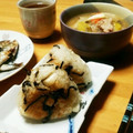 ハチワレねこ's cooksnap of when they made 長芋と塩昆布の焼きおにぎり.