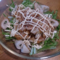 ナンキンハゼ's cooksnap of when they made 鰹節余ってる？？水菜とちくわの簡単サラダ.