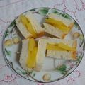 イチゴ、イチゴ。's cooksnap of when they made ✿チーズとりんごジャムのサンドイッチ✿.