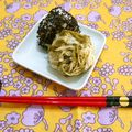 horseland's cooksnap of when they made とろろ昆布の明太子おにぎり.