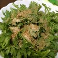 せつせつせつ's cooksnap of when they made 簡単！生で美味しい！春菊とごまのサラダ.