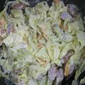 おしひと's cooksnap of when they made キャベツ玉ねぎウインナーマヨネーズ炒め.
