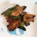 ロイヤルミルク♪'s cooksnap of when they made 絹さやと豚バラのポン酢炒め.