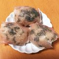 380325's cooksnap of when they made ルッコラご飯おにぎりの生ハム巻☆.