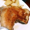 ゆきみだいふく732's cooksnap of when they made 骨付きもも肉の簡単ローストチキン☆.