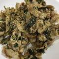 natume818's cooksnap of when they made お弁当に！大根菜と豚肉の生姜味噌炒め.